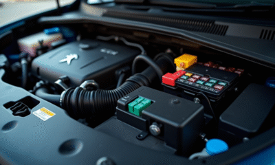 Compartiment moteur Peugeot 1,6 HDi avec boîte à fusibles