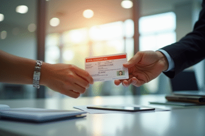 Permis de conduire belge remis à un bureau administratif